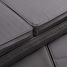 Casaria Divano Lounge 2 Posti Divanetto da Giardino Cuscini Pouf Mobile Chaise Longue Mobili Balcone