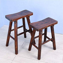 NYDZ - Sgabello da bar con altezza da bancone, stile retrò, con seduta ergonomica e gambe in legno, per sala da pranzo, cucina, bancone bar (dimensioni: 55 cm)