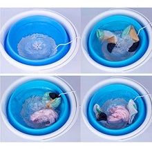 Sconosciuto Generic Lavatrice Portatile con Vasca Pieghevole per Viaggi d'Affari in Camper (Blu)