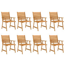 FAMIROSA Set Pranzo da Giardino 9 pz in Legno Massello di Acacia
