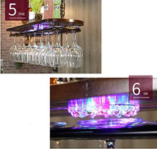 DJSMjbj - Portabicchieri da appendere per bicchieri da vino, con supporto creativo invertito (dimensioni: 60 x 28 cm)