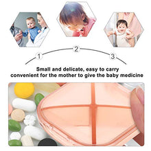 HEALLILY - Contenitore per pillole da viaggio, per pillole, 4 griglie, per pillole, settimanali, a prova di perdite, medicina, vitamina