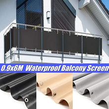 Robasiom Lovinn - Parasole Impermeabile per Recinzione da Balcone, Protezione dal Vento, 3 x 20 m