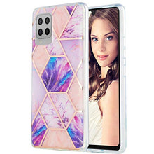 Custodia in TPU (IMD marmore) per Samsung Galaxy A42 5G, colore: Viola
