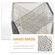 Set di Mobili da Giardino per Esterni, Set di Conversazioni Modulari da Giardino in 3 Pezzi Set di Sedute in Vimini in Rattan Divano con Sedia Singola Tavolino Poggiapiedi