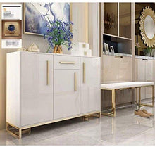 HLZY Armadio Laterale Accento, armadi da Cucina Storage Cucina Credenza Pranzo a Buffet Server Gabinetto Armadio a Terra Bagagli Toracica for casa Sala da Pranzo (Color : Black)