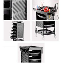 Pratico Carrello a rulli, con 5 cassetti, Salone di Bellezza, deposito, Accessori per Parrucchieri, mensola a 7 Piani e Design delle ruoteZHFZD