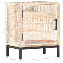 vidaXL Comodino 40x30x50 cm in Legno Massello di Acacia