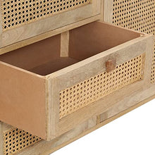 vidaXL Credenza 150x40x80 cm Legno Massello di Mango e Canna Naturale