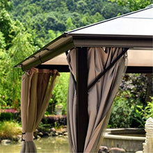 WSN Gazebo per Tende con Struttura in Alluminio 3x3.6m per Patio, Pannello Prendisole per PC Riparo da Giardino per Esterni per Tutte Le Stagioni