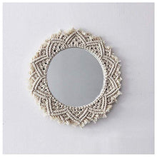 LULUTING Specchio Trucco Specchio Decorativo, Woven Tapestry Specchio, Specchio da Muro, Specchio di Trucco.