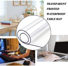 EUUHJK Tappetino da scrivania Trasparente, Antiscivolo, in PVC, Impermeabile, per Ufficio, Grande Protezione da scrivania, per Computer Portatile, Computer Desktop