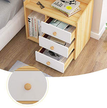 Comodino Semplice con cassetti, Comodino Moderno Comodino tavolino con Gambe Lunghe assemblare Armadio di stoccaggio - Comodino Camera da Letto J