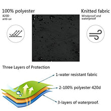 Copertura per sedia a dondolo a 3 posti, impermeabile, resistente per esterni, copertura protettiva per mobili, 220 x 170 x 145 cm, colore: nero