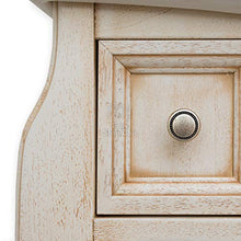 Arredo bagno in legno avorio in stile decapè con lavabo in ceramica