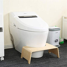 Sgabello per WC in Legno per Bagno, sgabelli accovacciati, Sgabello con Gradino riducono la S e allevia la stitichezza e Le emorroidi 7.1 (Colore: Bianco)