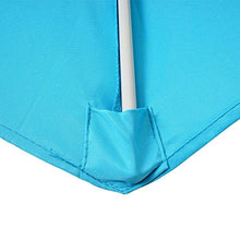 Mendler Ombrellone da Balcone salvaspazio Parla 135x260x252cm Azzurro Senza Base