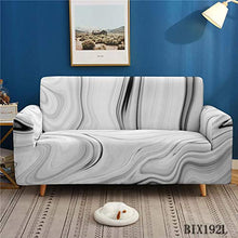 Treer Fodere Copridivani Universale Elasticizzata,1 2 3 4 Posti 3D Stampa Copridivani Elastici Spandex Copridivano Divano AntiGraffio Decorative Sofa (Grigio Marmorizzato,3 Posti(190-230cm))