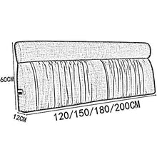 GUOWEI Capezzale Cuscino Testata Letto Parete Cuscino Imbottiti Cuneo Schienale Supporto Larga per Letto con/Senza testiera (Colore : B-Gray, Dimensioni : 120x60x12cm)