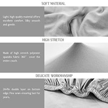 seebesteu Copridivano con Penisola Chaise Longe Elasticizzato per Divano a Forma di L (Grigio, 3 Posti+3 Posti)