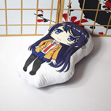 XKMY Anime Sakurajima Mai Peluche Giocattoli Scuola Sorella Bambola Cuscino Cosplay 40 * 28 cm per Regalo Cuscino