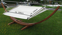 SAS AS-S Supporto para Amaca XXL 410cm Deluxe Nobile in Legno larice MOD. 'Dominica' con Amaca