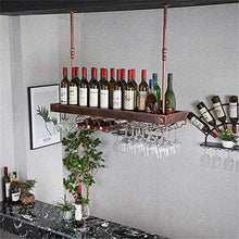 Leifeng Tower Classico 2 in1 Wine Rack Wall Hanging Ferro Bicchiere di Vino e Bottiglie di archiviazione titolari [Altezza 3060 Centimetri Regolabile] Bronzo Struttura del soffitto Calici Rack
