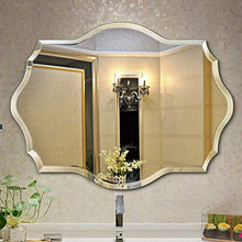 Chenbz Specchio cosmetico Poligonale, Specchio da Bagno WC Specchio cosmetico Specchio da Bagno Specchio a Muro