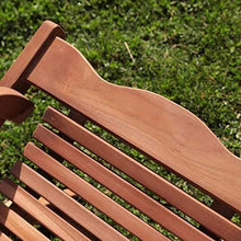 San Marco Sedia a Sdraio in Teak Pieghevole per arredo Piscina