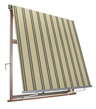 VERDELOOK Tenda da Sole Milos a Caduta avvolgibile con Braccetti 80 cm per ancoraggio, larghezza 3 m e altezza 2,45 m, beige e verde