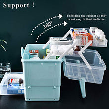 TWW Scatola per Medicinali, Scatola per Medicinali di Primo Soccorso, Set Completo di Scatole per Medicinali Multistrato di Grande capacità per Uso Familiare