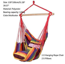 linfei Altalena Portatile Sedia Amaca Appesa Sedia A Dondolo con 2 Cuscini per Giardino Interno da Interno 2019 Nuovo 130X100Cm
