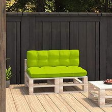 Buyounger Cuscini per Divano Pallet 2 pz Verde Brillante