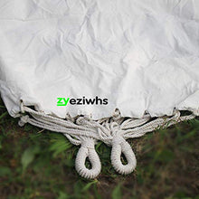 zyeziwhs - Amaca doppia nappa, amaca portatile in tela bianca, in pizzo, per viaggi, campeggio, spiaggia, per interni ed esterni