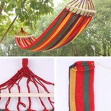 Camping Amaca Hanging Garden Hammock ispessite tela resistente Hammock portatile per Viaggi, Beach, Backyard (RED)