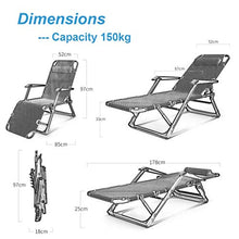 Lounger Materassino per Lettino Prendisole per Anziani Alti con Cuscino Cuscino per Lettino Sauna Lettino Extra Largo per Sdraio da Giardino,Nero