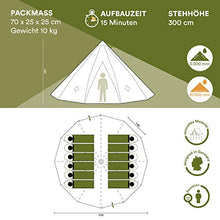 Skandika, Tenda Indiana da Campeggio Tipii 300", Altezza 3 m