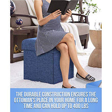 ASDFGHJKL Folding Ottomani/Cubo di Stoccaggio Scatole Poggiapiedi Passo Sgabello, Seduta Imbottita per Dorm Living Room