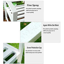 Litty Sedie da Giardino in Metallo, Minimalismo Nordico Mobili da Giardino in Ghisa, Panche Bianche Rinforzo Spesso Esterno E Impermeabile per Interni Ed Esterni