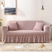 Copridivano per Divano Chaise Longue con Bordo in Pizzo A Bolle Spesse Moda Stile Europeo all-Inclusive Elastico Facile da Installare Copridivano Antiscivolo Antiscivolo