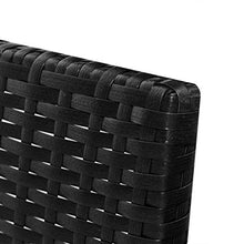 Chloe rossetti Outdoor sofa set nove pezzi nero Poly Rattan divano set three-seat divano size: 5 '27,9 cm x 1' 27,9 cm x 1 '27,9 cm (W x D x H)