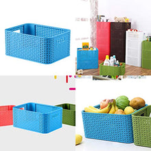 BESTonZON - Cesto portaoggetti Multifunzione per la casa e la casa, Colore: Verde, Blue, Medium