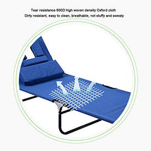Hyua - Lettino da sole regolabile, pieghevole, reclinabile, con cuscino e foro per lettura, per giardino, spiaggia e esterni, colore: grigio