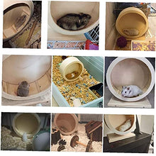 Pequeños Animales Ejercicio juguete para mascotas Rueda de madera silenciosa Spinner Silencio hámster Funcionamiento de madera Spinner Rueda juego juguete L