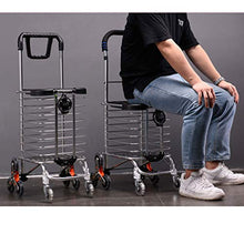 Carrello Carrello Carrello può Essere Pieghevole Carrello Portatile (Colore : B)
