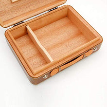 ZYING Portable Cigar Humidor Valigia - Cedro e Pelle Cigar Storage Box Sealed Design Desktop Cigar Humidor