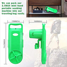 YUEBAOBEI Lavatrice Portatile Piccola Mini Mano Compatta Lavatrice Semi Automatica Lavanderia Perfetto per Casa Appartamento Dormitorio Camper Viaggi d'Affari Viaggi d'Affari,Verde