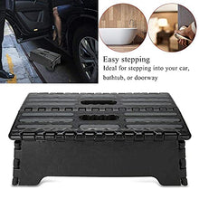 Sgabello Pieghevole Portatile per Bagno Nero, sgabello pieghevole in plastica Sgabello pieghevole pieghevole per cucina Bagno uso da viaggio