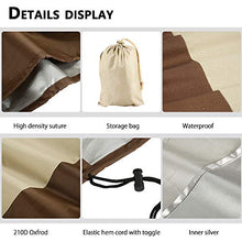 Borsa portaoggetti per esterni, cuscino da patio, tessuto Oxford 210D, impermeabile, per mobili da giardino, extra large, con manici e cerniera