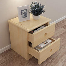Comodino in Legno Comodino Piccola Camera Letto Tavolino Mobili Stoccaggio con 2 Cassetti Montaggio Facile